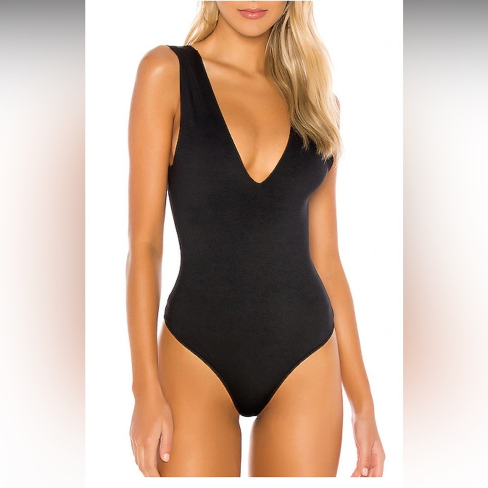 Free People Intimately Keep it sleek Bodysuit in Black Noir Size XS